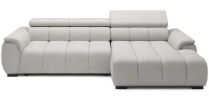 Ecksofa 285x168 cm ALVIN S L-Form mit elektrischer Sitztiefenverstellung