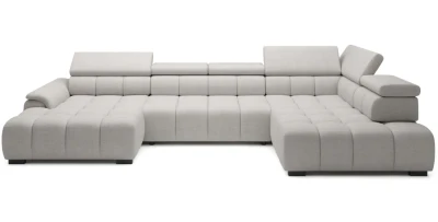 Wohnlandschaft 393x205 cm ALVIN XL U-Form mit elektrischer Sitztiefe