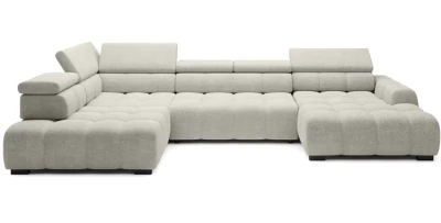 Wohnlandschaft 393x205 cm BULL XL U-Form mit elektrischer Sitztiefe