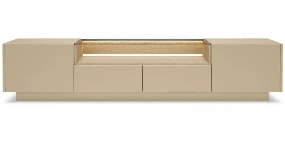 HIRO kakao dąb cremona - D - stolik rtv 203 2d2s.webp