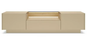 TV-Lowboard 176x43 cm HIRO E Kakao/Eiche Cremona Beige mit LED