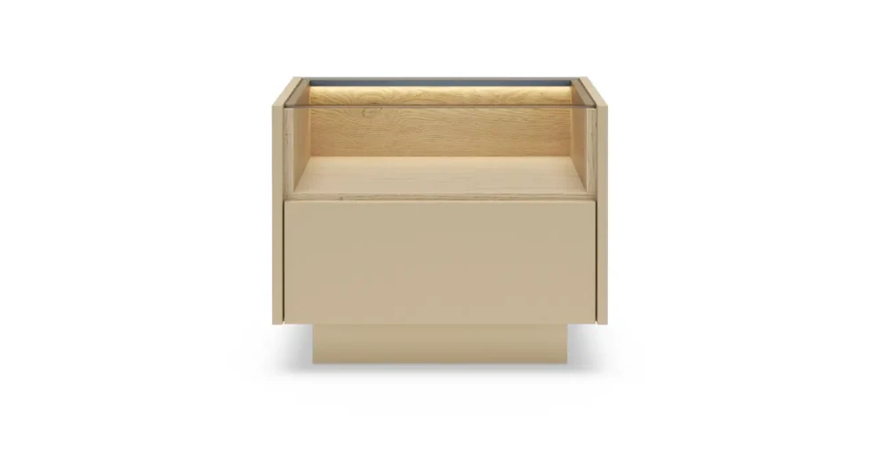 HIRO kakao dąb cremona - G - stolik nocny 1s.webp