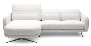 Ecksofa 261x170 cm BARILLO S L-Form mit elektrischer Sitztiefenverstellung