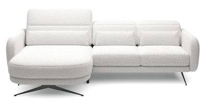 Ecksofa 261x170 cm BARILLO S L-Form mit elektrischer Sitztiefenverstellung