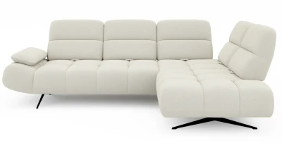 Ecksofa 275x209 cm FALCAO L L-Form mit elektrischer Sitztiefenverstellung