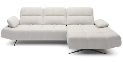 Ecksofa 284x173 cm FALCAO S L-Form mit verstellbaren Rückenlehnen