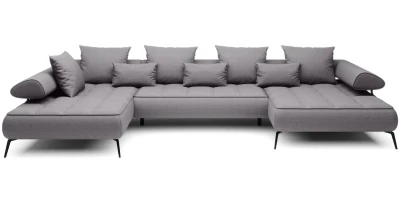 Wohnlandschaft SELEDO XL U-Form Ecksofa elektrisch Schlaffunktion