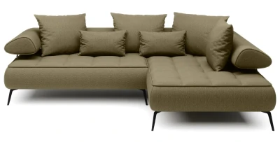 Ecksofa SELEDO L L-Form Polstersofa elektrisch Sitztiefenverstellung modern