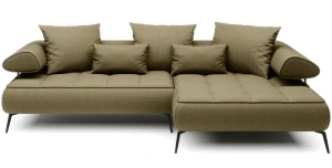 Ecksofa SELEDO S L-Form Polstersofa elektrisch Sitztiefenverstellung modern