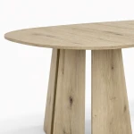 tisch-221/2-Ausziehbarer-Esstisch-AURA Ø -100/180-cm –Geometrisches-Design-(Farbwahl)