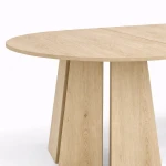 tisch-221/2-Ausziehbarer-Esstisch-AURA Ø -100/180-cm –Geometrisches-Design-(Farbwahl)