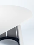 tisch-221/2-Ausziehbarer-Esstisch-AURA Ø -100/180-cm –Geometrisches-Design-(Farbwahl)