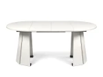 tisch-221/2-Ausziehbarer-Esstisch-AURA Ø -100/180-cm –Geometrisches-Design-(Farbwahl)