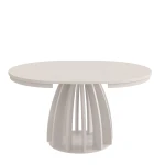 Ausziehbarer-Esstisch-LUNA-Ø-100/140 cm–Offenes-Lamellen-Design-(Farbwahl)-tisch220 k