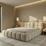 Designer-Polsterbett-BOSTON-SLIM-140x200-cm-aus-Samt–Low-Seating-Bett-mit-95cm-Kopfteil
