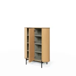 Highboard-ROTTO-RT-01-(107 cm)–Eiche Vincenza-&-Eukalyptus-|-Riffel-Design