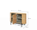 Sideboard-ROTTO-RT-02-(124 cm)–Eiche-Vincenza-&-Eukalyptus-|-Riffel-Design