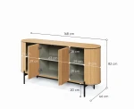 Großes-Sideboard-ROTTO-RT-03-(168 cm)–Eiche- Vincenza-&-Eukalyptus-|-4-Türen
