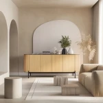 Großes-Sideboard-ROTTO-RT-03-(168 cm)–Eiche- Vincenza-&-Eukalyptus-|-4-Türen