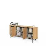 XXL-Sideboard-ROTTO-RT-04-(200 cm)–Eiche-Vincenza-&-Eukalyptus-|-4-Türen
