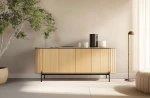 XXL-Sideboard-ROTTO-RT-04-(200 cm)–Eiche-Vincenza-&-Eukalyptus-|-4-Türen