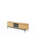 XXL-TV-Lowboard-ROTTO-RT-06-(200 cm)–Eiche-Vincenza-&-Eukalyptus-|-Riffel-Optik
