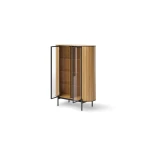 Vitrine-ROTTO-RT-10-(107 cm)–Eiche-Vincenza-|Riffel-Optik-&-Glas