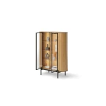 Vitrine-ROTTO-RT-10-(107 cm)–Eiche-Vincenza-|Riffel-Optik-&-Glas