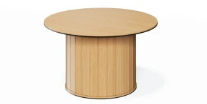 Couchtisch ROTTO RT-08 (80 cm) – Eiche Vincenza & Eukalyptus | Riffel-Design