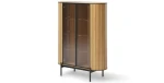 Vitrine-ROTTO-RT-10-(107 cm)–Eiche-Vincenza-Riffel-Optik-Glas