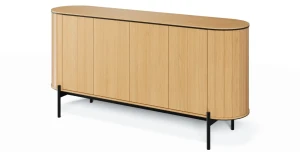 Großes Sideboard ROTTO RT-03 (168 cm) – Eiche Vincenza & Eukalyptus | 4 Türen