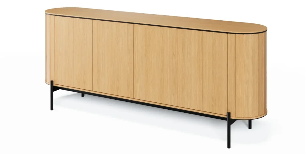 XXL-Sideboard-ROTTO-RT-04-(200 cm)–Eiche-Vincenza-&-Eukalyptus-|-4-Türen