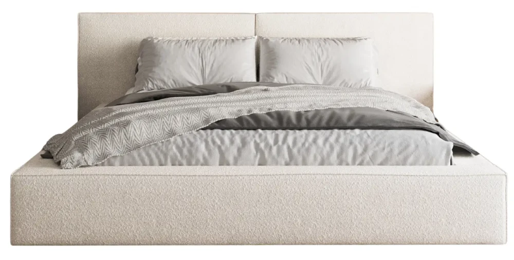 Kingsize-Polsterbett-180x200-Bouclé–ALMENA-mit-Bettkasten