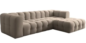 Design-Ecksofa BLOOM L (290x193 cm) – Freistehende Couch in Bubble-Optik