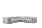 XXL-Designer-Ecksofa BALOO-CORNER-3-(300x300-cm)-im Wolken-Design