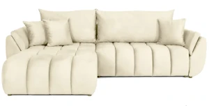 Design-Ecksofa OTTO L mit Schlaffunktion & Bettkasten, 280x184 cm, Stepp-Design, Universell montierbar