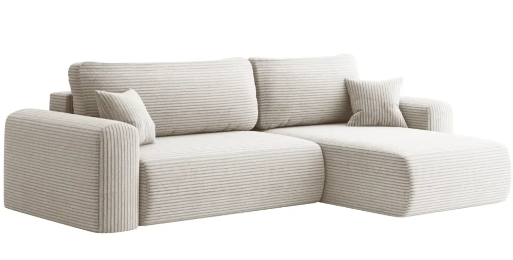 Design-Ecksofa-L-Form-CAPRO-L-272x145-cm-universell-montierbar-mit-Schlaffunktion-&-Bettkasten–Breitcord-Poso-/-Webstoff Verita
