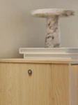 Sideboard-ITAMI-IT-04-mit-Beleuchtung,-3-Türen-&-3-Schubladen,-165x83x40-cm,-Eiche-Cremona-/-Schwarz