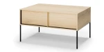 Moderner-Couchtisch-mit-1-Schublade-ITAMI-IT-07 -Eiche-Torro-Cremona-/-Schwarz-100x70-cm