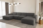 XXL-Designer-Wohnlandschaft-STELLA-U-Bodentiefes-Lounge-Sofa-in-U-Form-anthrazite-artico