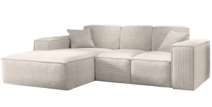Designer Ecksofa STELLA L – Bodentiefes Lounge-Sofa (268x169 cm)