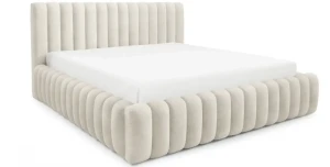 XXL Familienbett BLISS 200x200 cm – Monumentales Lounge-Bett Bouclé
