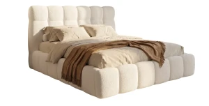 XXL Familienbett DENVER SLIM 200x200 – Übergroßes Designbett Bouclé Quelle