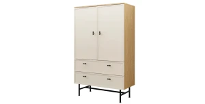 Kommode ELORA Frühlings-Eiche & Macadamia – Japandi Sideboard mit Schubladen