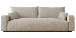 Design Sofa PIANO (246x93 cm) mit Schlaffunktion – Cord & Bouclé