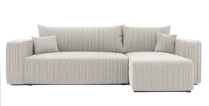 Design Ecksofa L-Form PIANO L (248x145 cm) mit Schlaffunktion – Cord & Baltimore