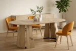 tisch-221/2-Ausziehbarer-Esstisch-AURA Ø -100/180-cm –Geometrisches-Design-(Farbwahl)