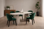 tisch-221/2-Ausziehbarer-Esstisch-AURA Ø -100/180-cm –Geometrisches-Design-(Farbwahl)