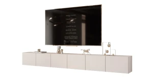 TV-Lowboard ANGEL 300 hängend | LED-Beleuchtung | Grifflos