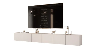 TV-Lowboard ANGEL 300 hängend | LED-Beleuchtung | Grifflos